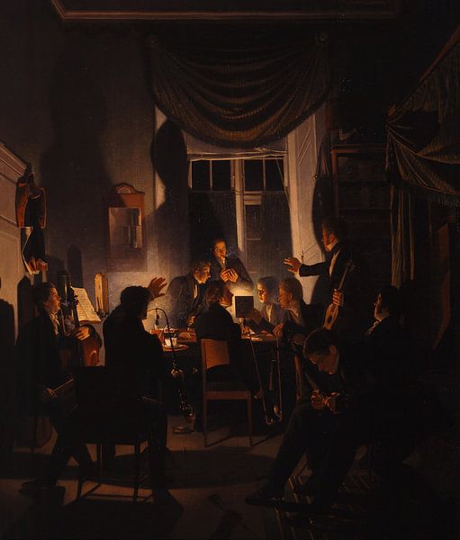 A Smoking Party, Wilhelm Bendz by Masterful Masters