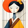 Geisha au Bauhaus sur Jolique Arte