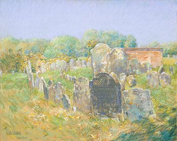 Koloniale begraafplaats in Lexington, Childe Hassam