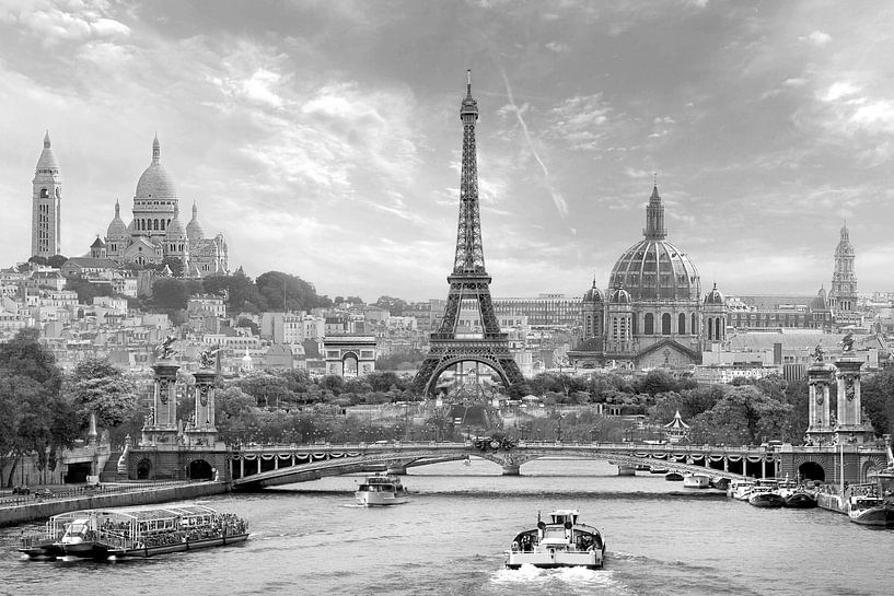 Parijs in een notendop z/w van Teuni's Dreams of Reality