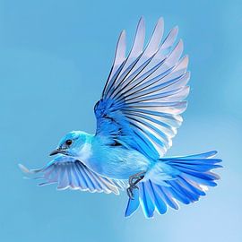 vogel blauwe vlucht majestueuze hemel elegantie natuur