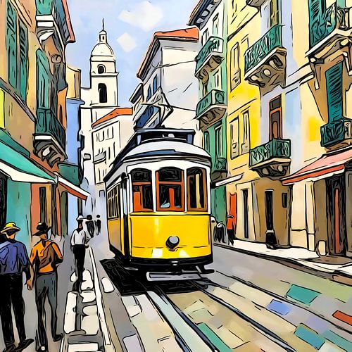 Lisbon in Portugal, motif 1
