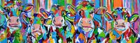 Cows in color by Kunstenares Mir Mirthe Kolkman van der Klip thumbnail