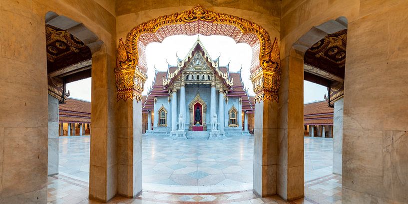 the marble temple in Bangkok by Walter G. Allgöwer