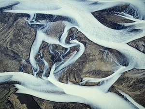 Rivier Delta Texturen van IJsland #19