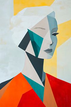 Geometrische Eleganz in Farben und Formen von Poster Art Shop