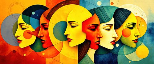 Les femmes dans l'ivresse des couleurs du non-dit - Six yeux fermés et l'écho silencieux de l'intériorité féminine