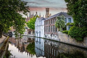 Brügge - Groenerei - Spiegelungen im Kanal