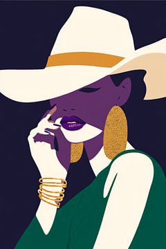 Elegance in silence - Modemoment Sensual mystery - by Poster Art Shop