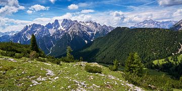 Panorama Monte Cristallo und Tofana in den Dolomiten von Reiner Würz / RWFotoArt