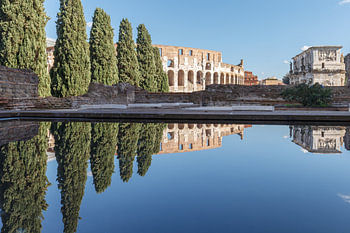 The Coliseum in Italy.