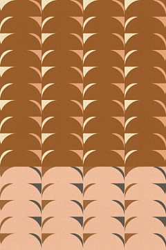 Vintage patroon. Moderne abstracte kunst III van Dina Dankers