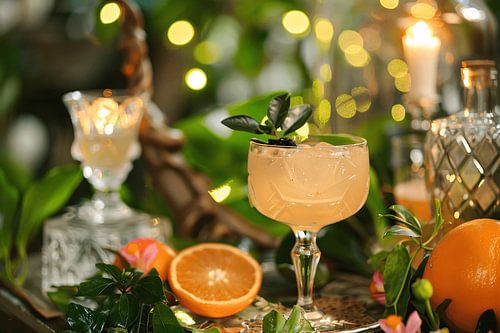 Minimalistisch Martini Stilleven