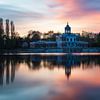Marmorpalais in Potsdam im Sonnenuntergang und Spiegelung von Jens Seßler