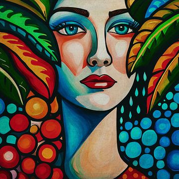 Portraits painted in expressionist style no.17