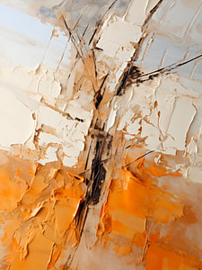 Moderne Abstrakte Minimalistische Wabi-Sabi Gold Kunst