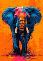 Pop Art Elefant