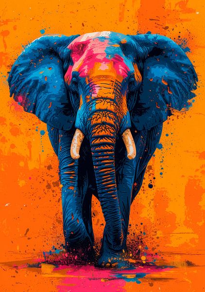 Pop Art Elefant von Niklas Maximilian
