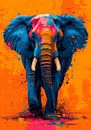 Pop Art Elefant von Niklas Maximilian Miniaturansicht