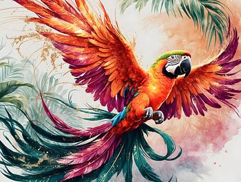 ? "Feurige Freiheit - Tropical Macaw in Bewegung" ?