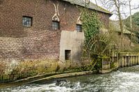 Rimburger watermolen in de Worm bij Rimburg, Limburg.