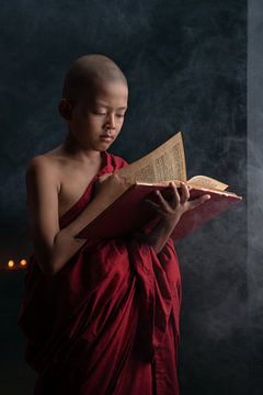 A young monk by Anges van der Logt