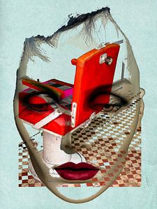 The face with the red barber chair
