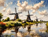 Windmolens Kinderdijk, Nederland 1