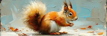 Squirrel modern by Blikvanger Schilderijen