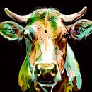 Cow painting portrait by Vlindertuin-Art thumbnail