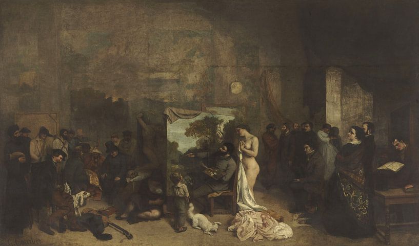 The Artist's Studio, een echte allegorie die zeven jaar van mijn artistieke en morele leven samenvat van Meesterlijcke Meesters