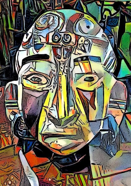 Maya Masker Motief 2 van zam art