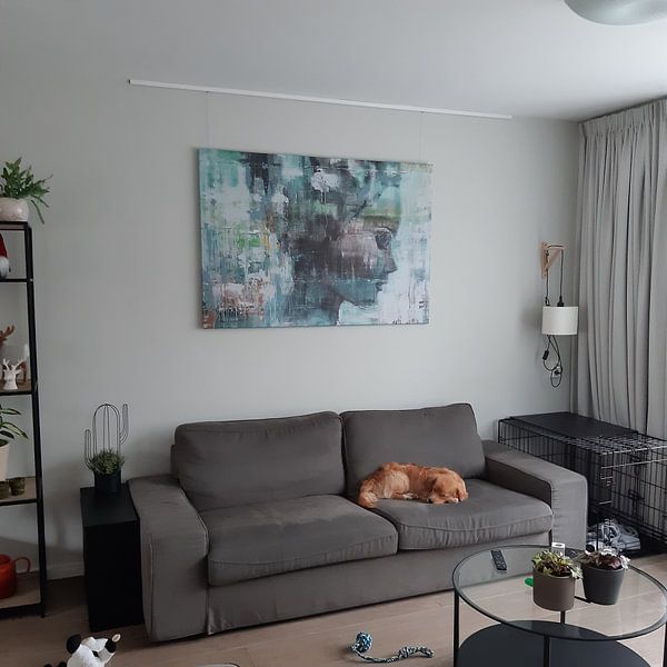 Klantfoto: Angie green van Atelier Paint-Ing, op canvas