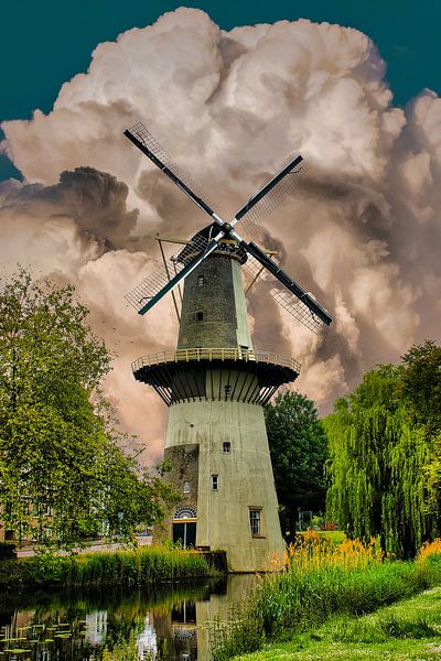Mill, Schiedam, Niederlande von Maarten Kost