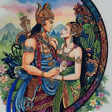 Étreinte éternelle : L'amour royal balinais sur Petrus Jakub