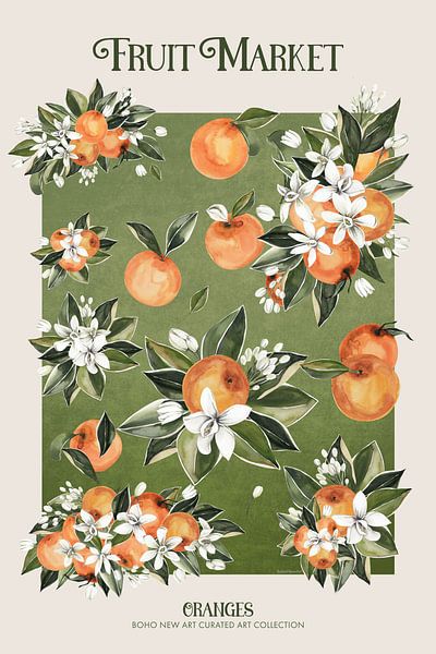 Fruit Market - Oranges par Emel Tunaboylu by The Artcircle