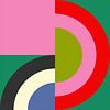 Bauhaus - circles in colorful 6 by Ana Rut Bre