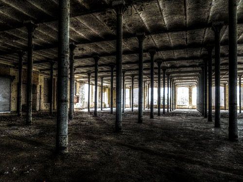 Verlaten fabriek Duitsland HDR Piano