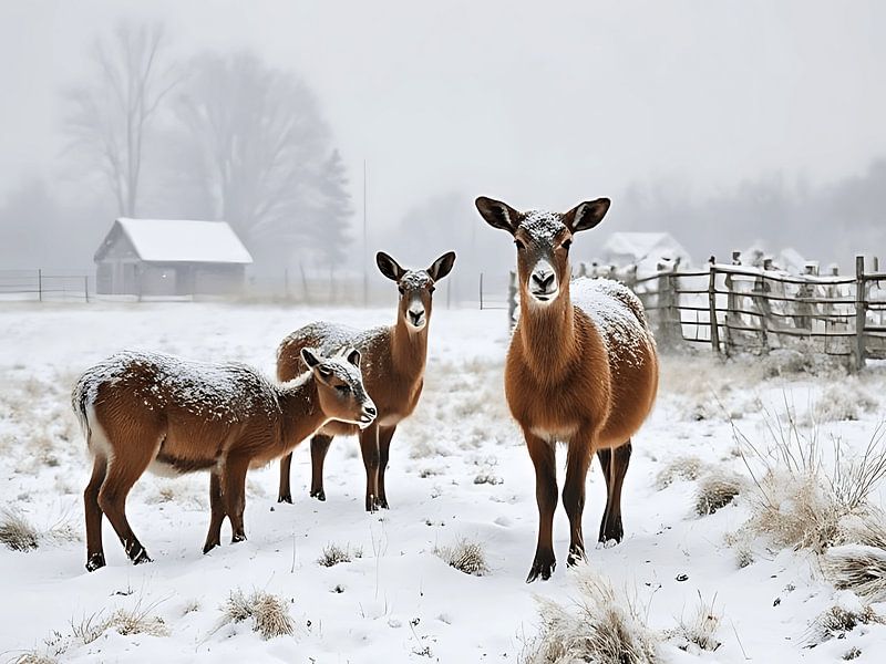 Aardse Sneeuwluipaard van Stilbeeld Studio