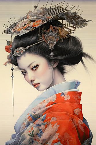 Betoverende Geisha, harmonie van schoonheid