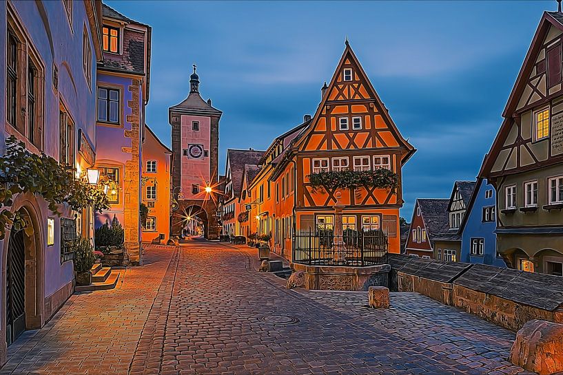 Rothenburg ob der Tauber, Allemagne par Henk Meijer Photography