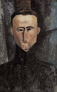 Portret van Andre Rouveyre door Amedeo Modigliani. van Dina Dankers