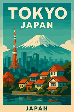 Vintage Travel Tokyo Japan