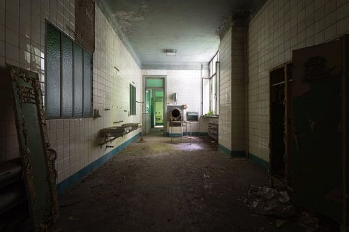 Chambre dans un hôpital abandonné.