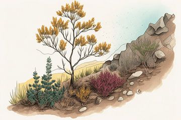 Woestijnflora van Vythryd Arts