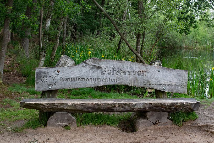 Bankje in wandelgebied Oisterwijk van Jaap Mulder