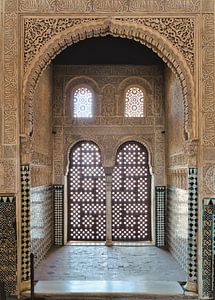 Maurische Fenster in der Alhambra (Granada, Spanien) von Tim Loos