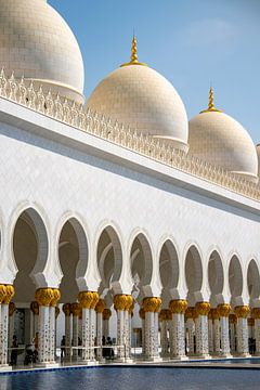 Prachtige moskee in Abu Dhabi. van Floyd Angenent