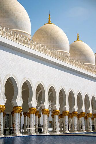 Belle mosquée à Abu Dhabi.