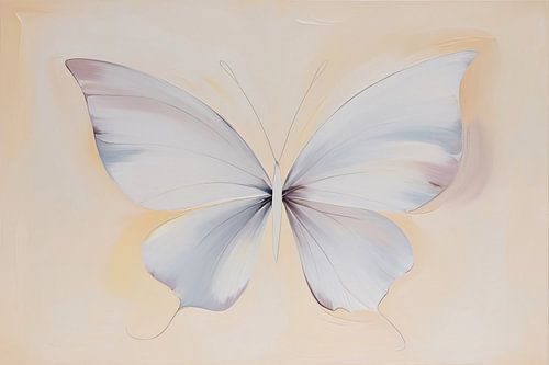 Dromerige minimalistische vlinder kunst